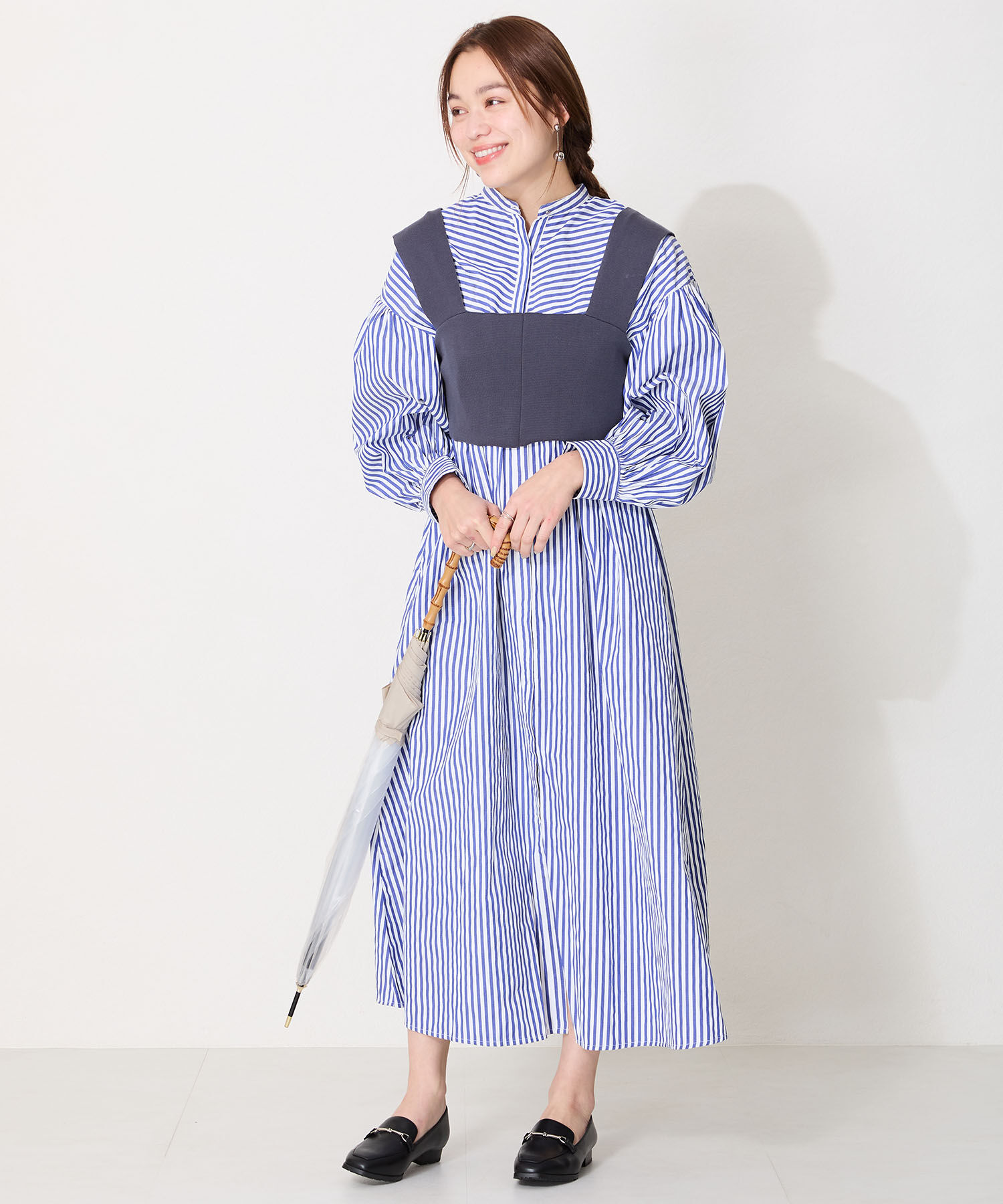 ORiental TRaffic「【防水】ビットモチーフレインローファー/R-1014 レインシューズ レインローファー 人気 トレンド」|パンプス|