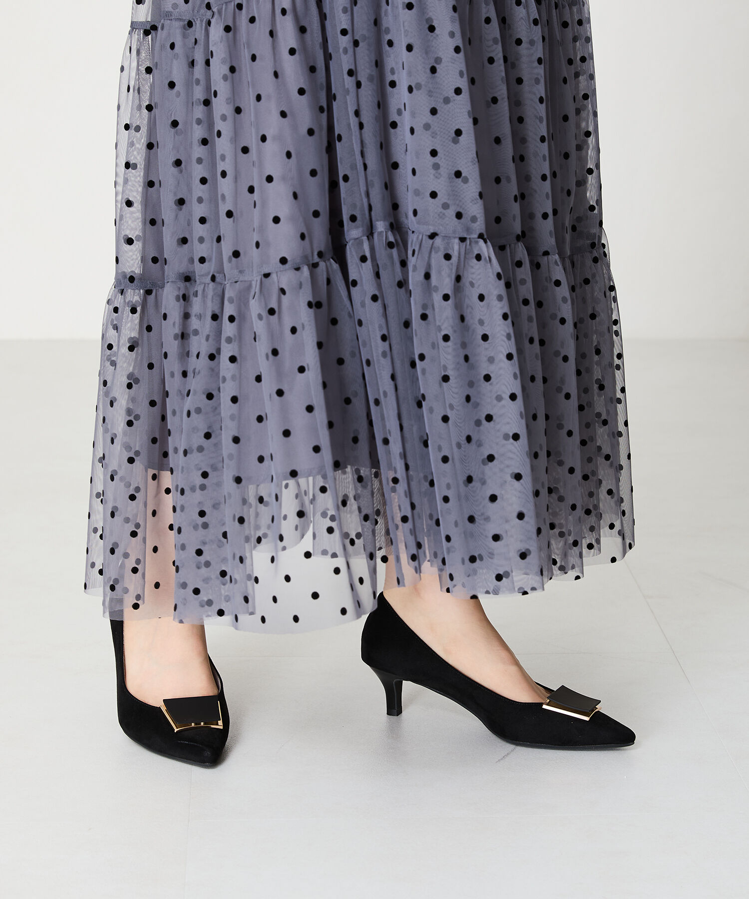 WA Oriental TRaffic「2wayスクエアモチーフヒールパンプス/42305」|パンプス|BLACK