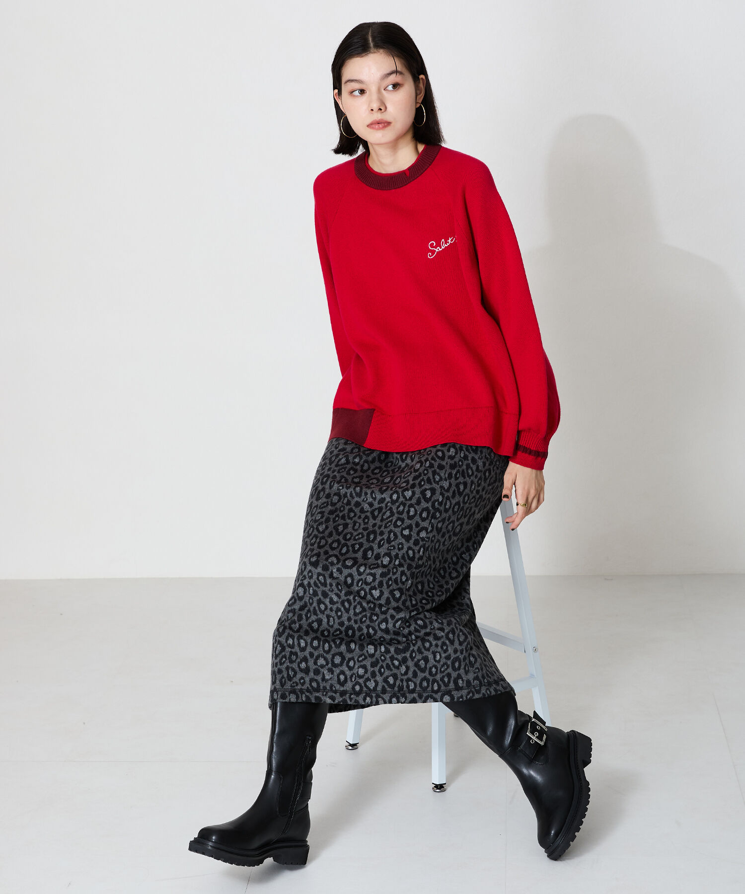 ORiental TRaffic「ベルトデザイン ロングブーツ /41504 ゆったり エンジニアブーツ」|ロングブーツ|