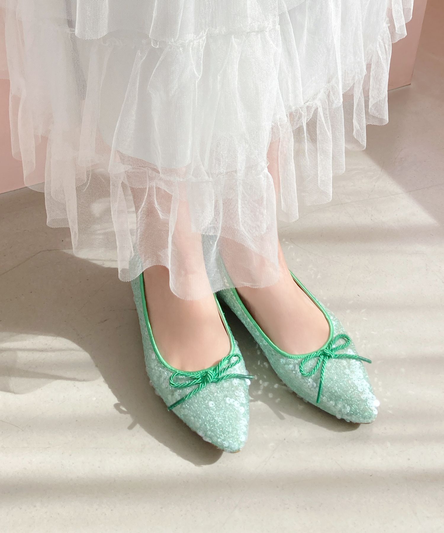 ORiental TRaffic「●2025春夏新作●スパンコールバレエシューズ/51109 バレエシューズ パンプス 人気 トレンド」|パンプス|