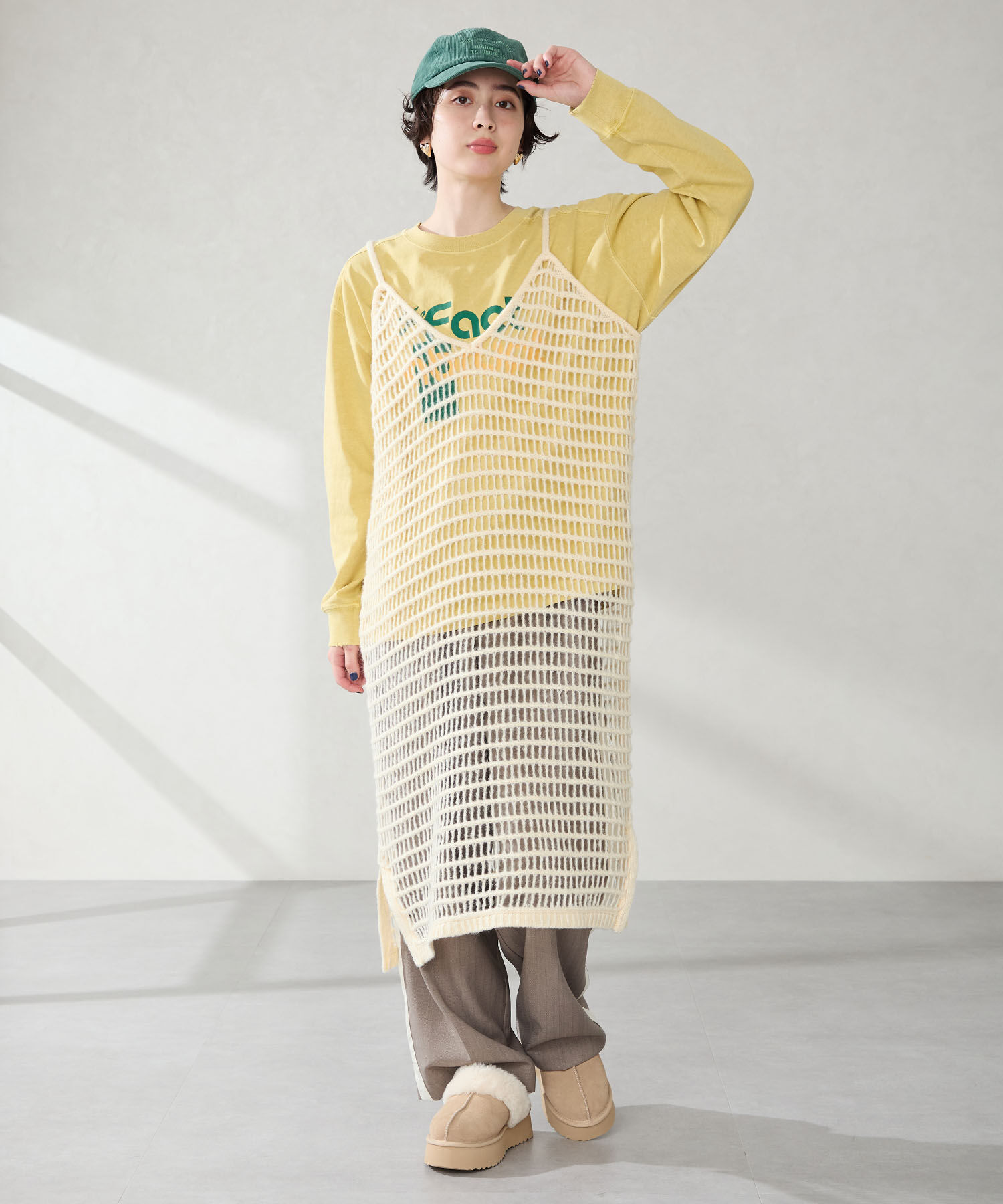 ORiental TRaffic「●2025秋冬新作● 【 厚底 】 ムートン 2way サンダル /51320 防寒」|サンダル|