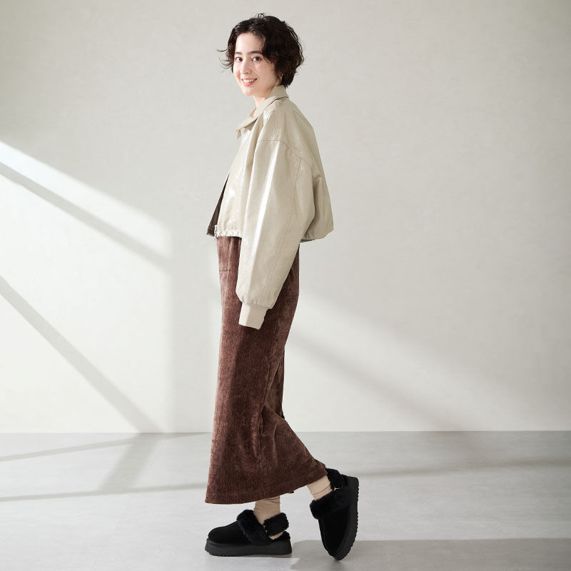 ORiental TRaffic「●2025秋冬新作● 【 厚底 】 ムートン 2way サンダル /51320 防寒」|サンダル|