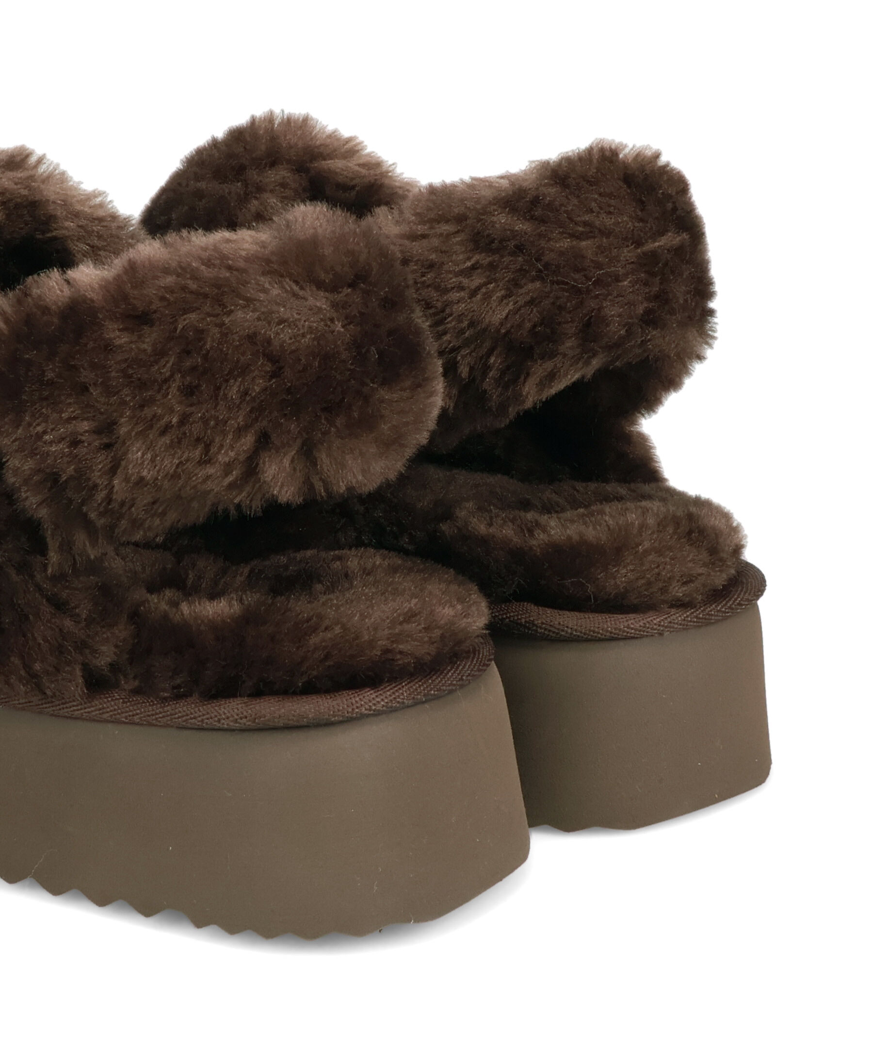 ORiental TRaffic「●2025秋冬新作● 【 厚底 】 ムートン 2way サンダル /51320 防寒」|サンダル|