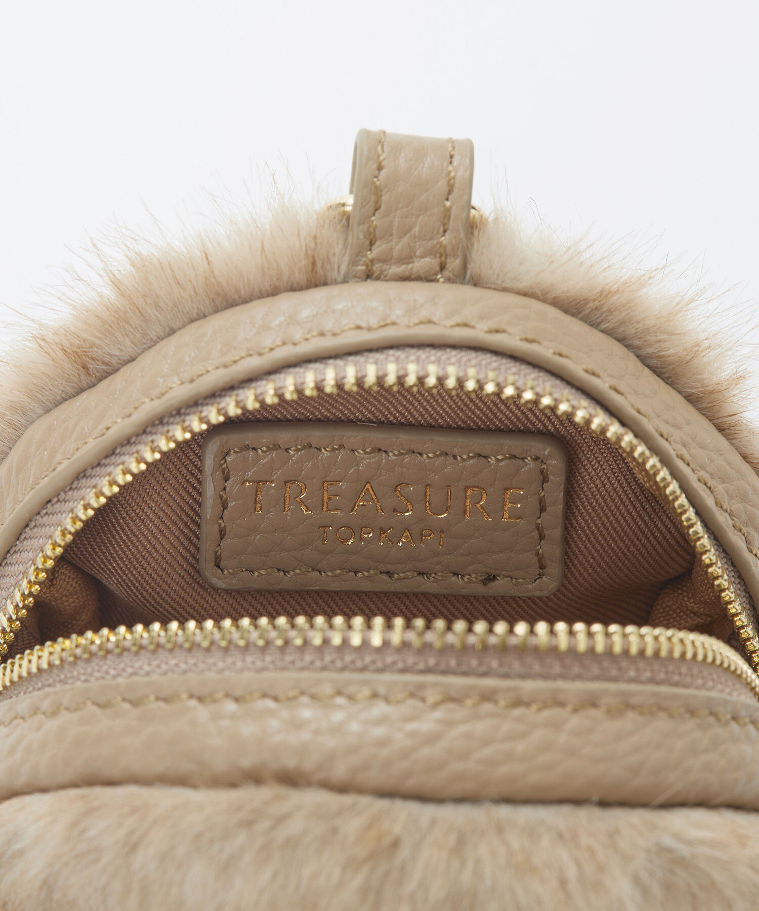 TOPKAPI TREASURE「【TREASURE TOPKAPI】ムートンポーチ付き ショルダーベルト / スマホストラップ」|ストラップ|