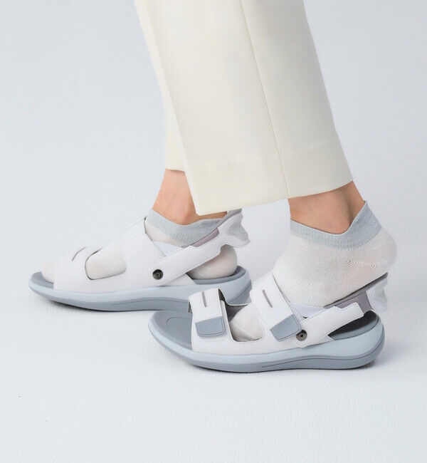 Orthofeet「【オーソフィート】カリプソ ミディアム/ホワイト マイクロファイバー/サンダル レディース」|サンダル|