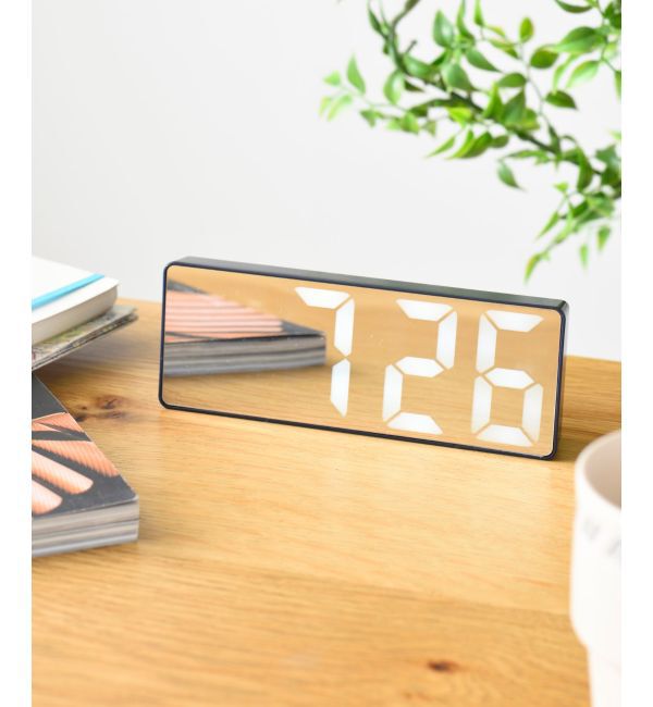 BRUNO「LEDミラークロック」|クロック・置時計|