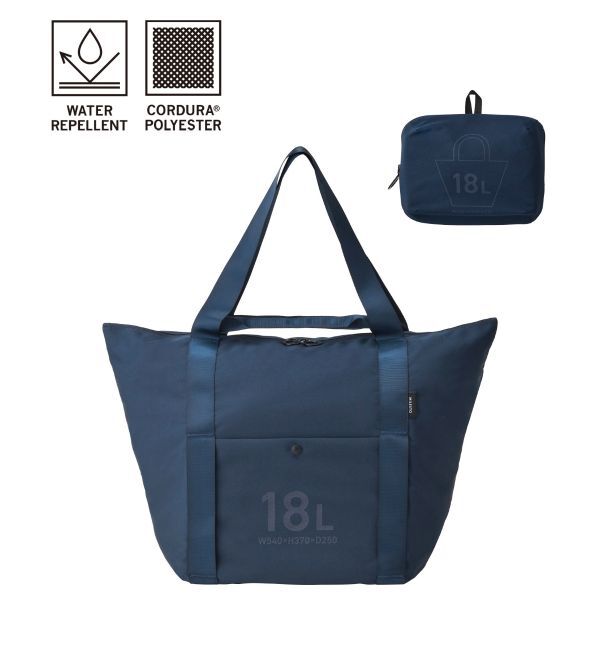 MILESTO「MILESTO UTILITY ポケッタブルトートバッグ 18L」|トートバッグ|ネイビー