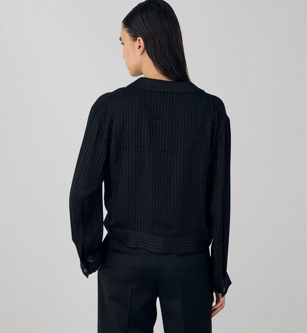 DES PRES「グリッターストライプ ショートブルゾン」|ブルゾン・スタジャン|