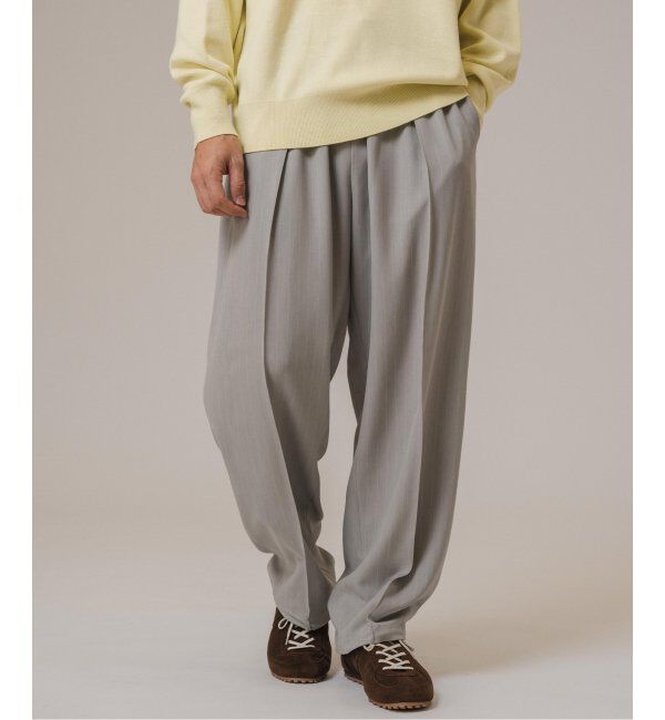 EDIFICE「ワルツ ストライプ バルーンフィットパンツ」|スラックス|