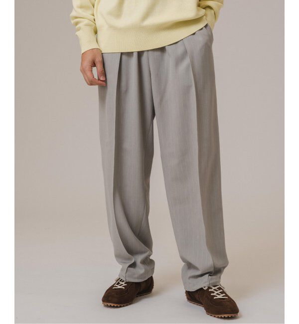 EDIFICE「ワルツ ストライプ バルーンフィットパンツ」|スラックス|