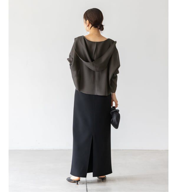 NOBLE「《追加》ブリーズメッシュショートフードブラウス」|シャツ・ブラウス|