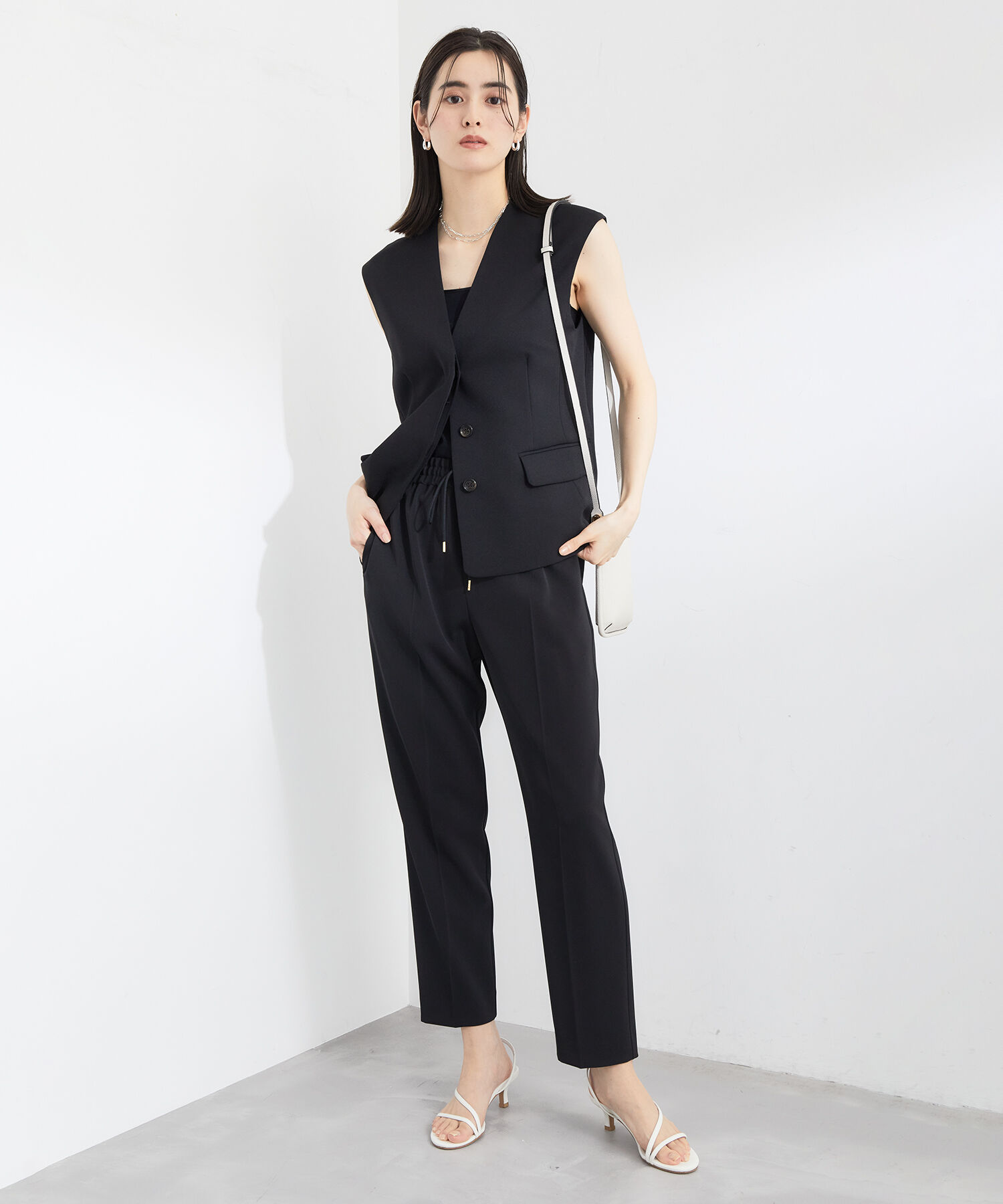 ROPE「【洗える】ツイルドロストテーパードパンツ」|その他|