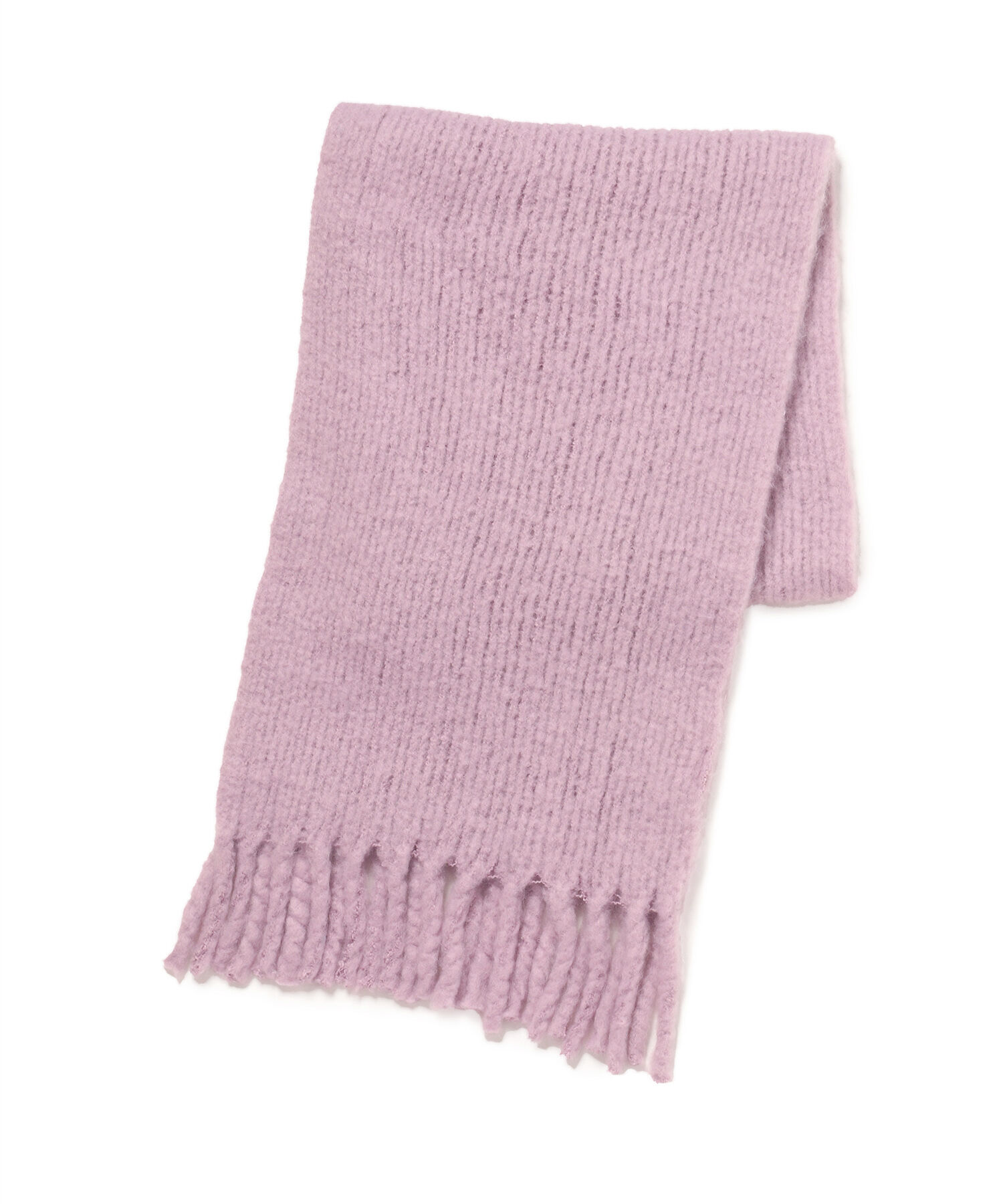 ROPE PICNIC PASSAGE「バルキーフリンジリブマフラー」|マフラー|