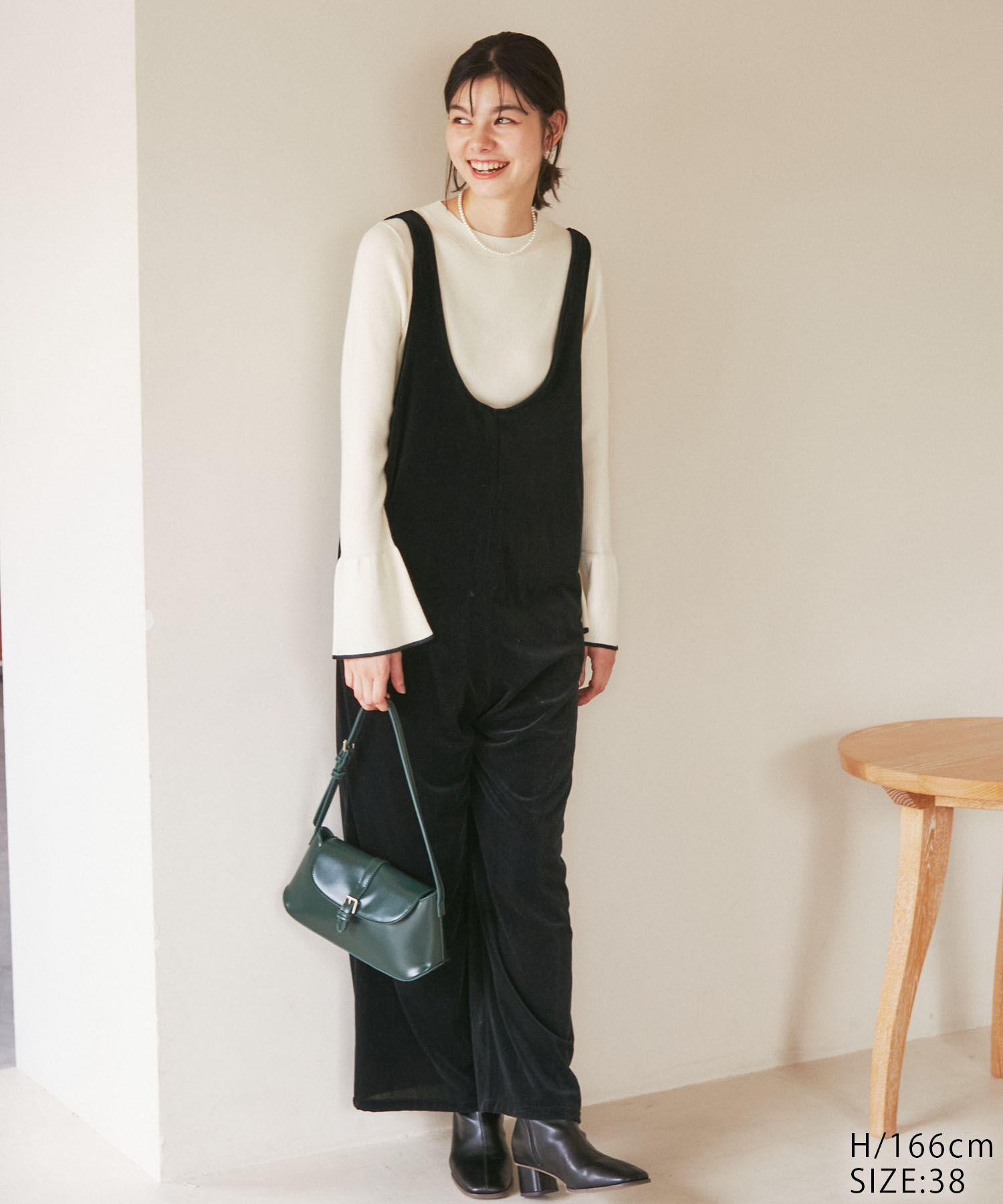 Rope&rsquo;Picnic「ベロアロンパース」|オールインワン|