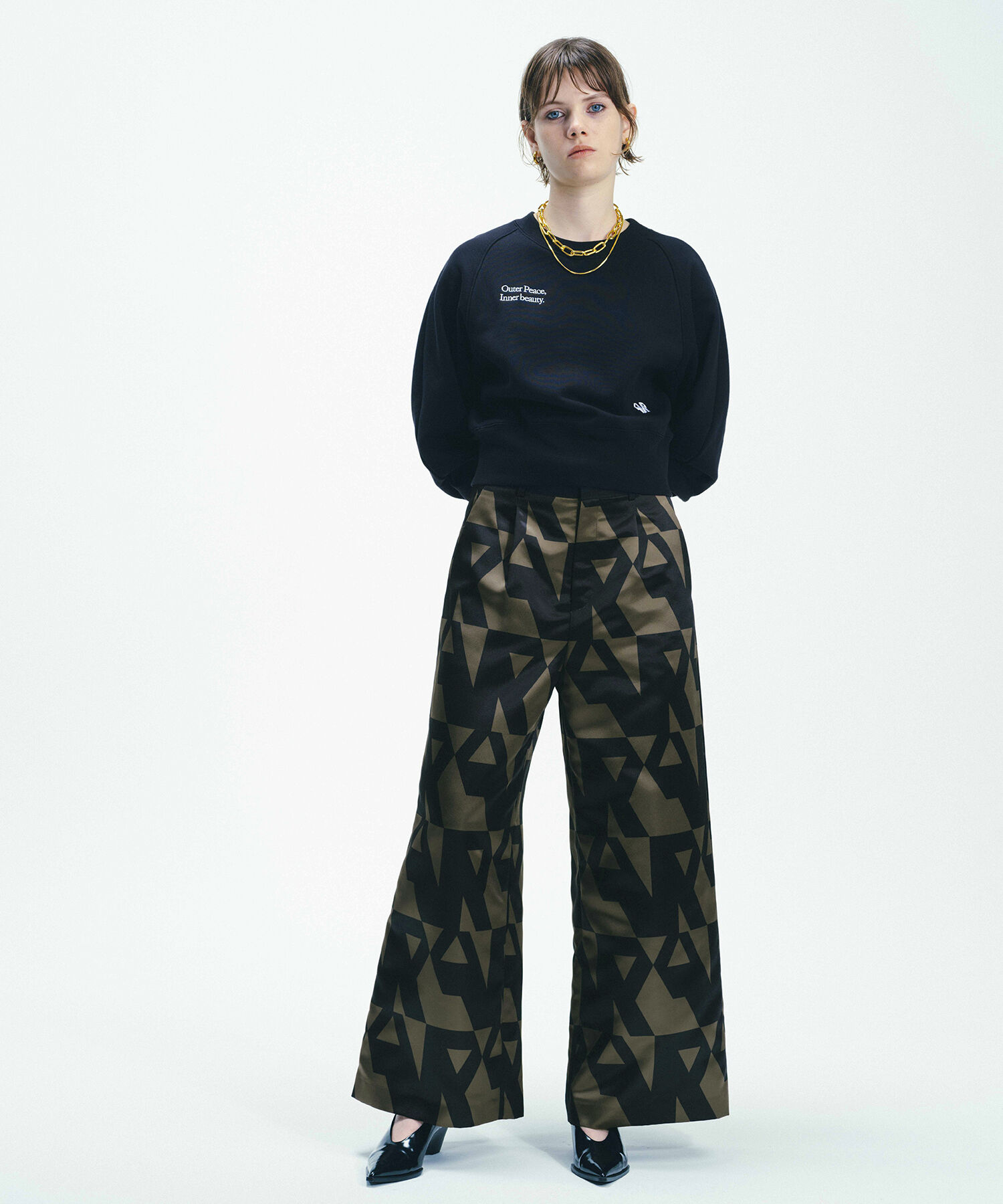 ADAM ET ROPE'「【サステナブル】クロップドスウェット」|スウェット・ジャージ|