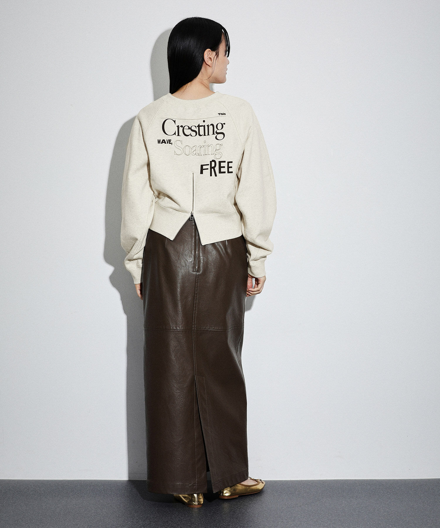 ADAM ET ROPE'「【サステナブル】クロップドスウェット」|スウェット・ジャージ|