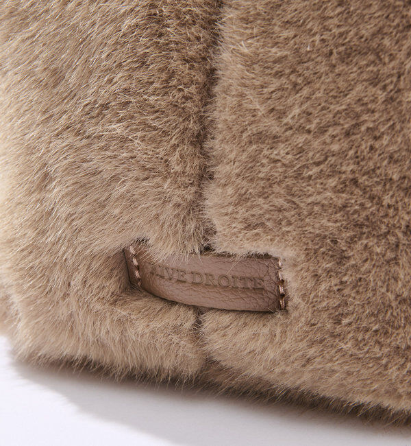  「【シーズンムードを高める】フェイクファーハンドバッグ」|トートバッグ|