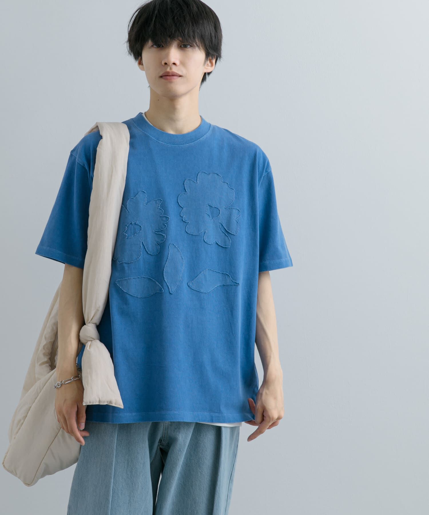 SENSE OF PLACE by URBAN RESEARCH「『ユニセックス』フェードポップアートフラワーTシャツ(5分袖)」|Tシャツ・カットソー|