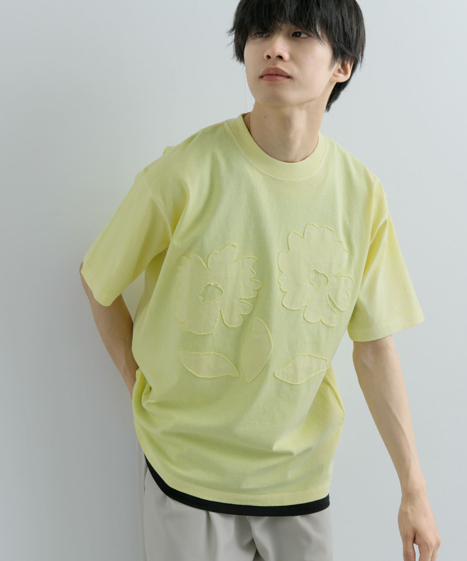 SENSE OF PLACE by URBAN RESEARCH「『ユニセックス』フェードポップアートフラワーTシャツ(5分袖)」|Tシャツ・カットソー|