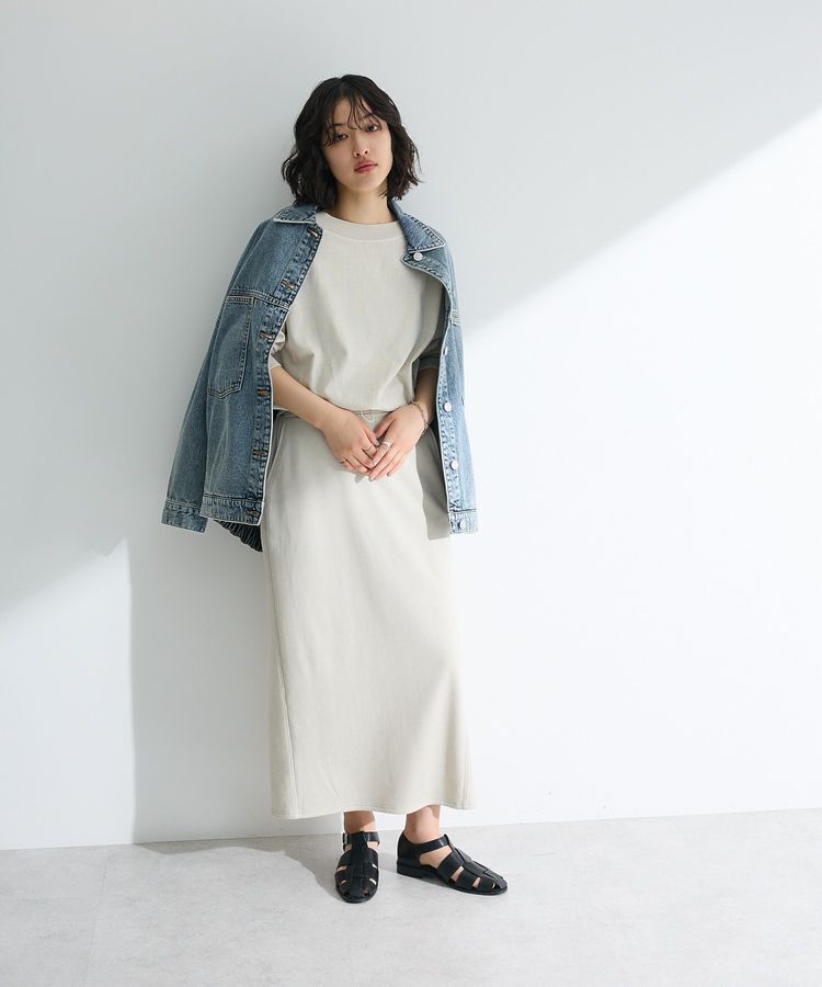 Green Parks「ピグメントボートネックプルオーバー」|Tシャツ・カットソー|