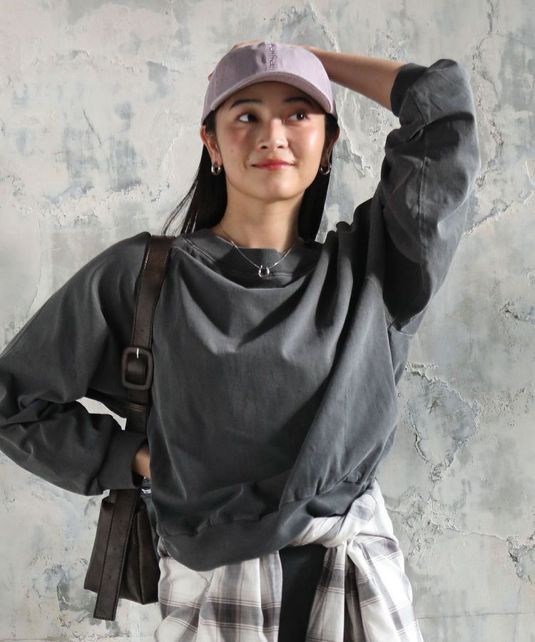 Green Parks「ピグメントボートネックプルオーバー」|Tシャツ・カットソー|