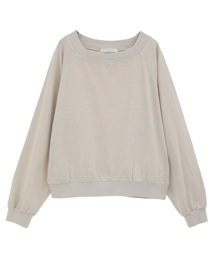 Green Parks「ピグメントボートネックプルオーバー」|Tシャツ・カットソー|