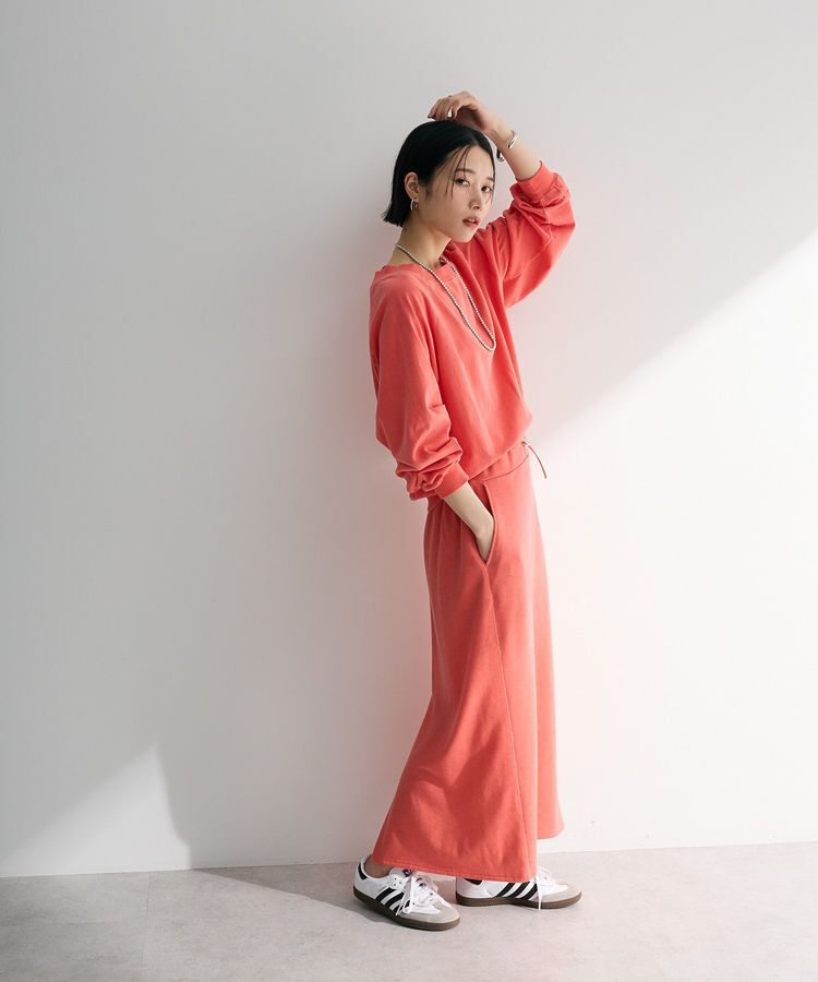 Green Parks「ピグメントボートネックプルオーバー」|Tシャツ・カットソー|