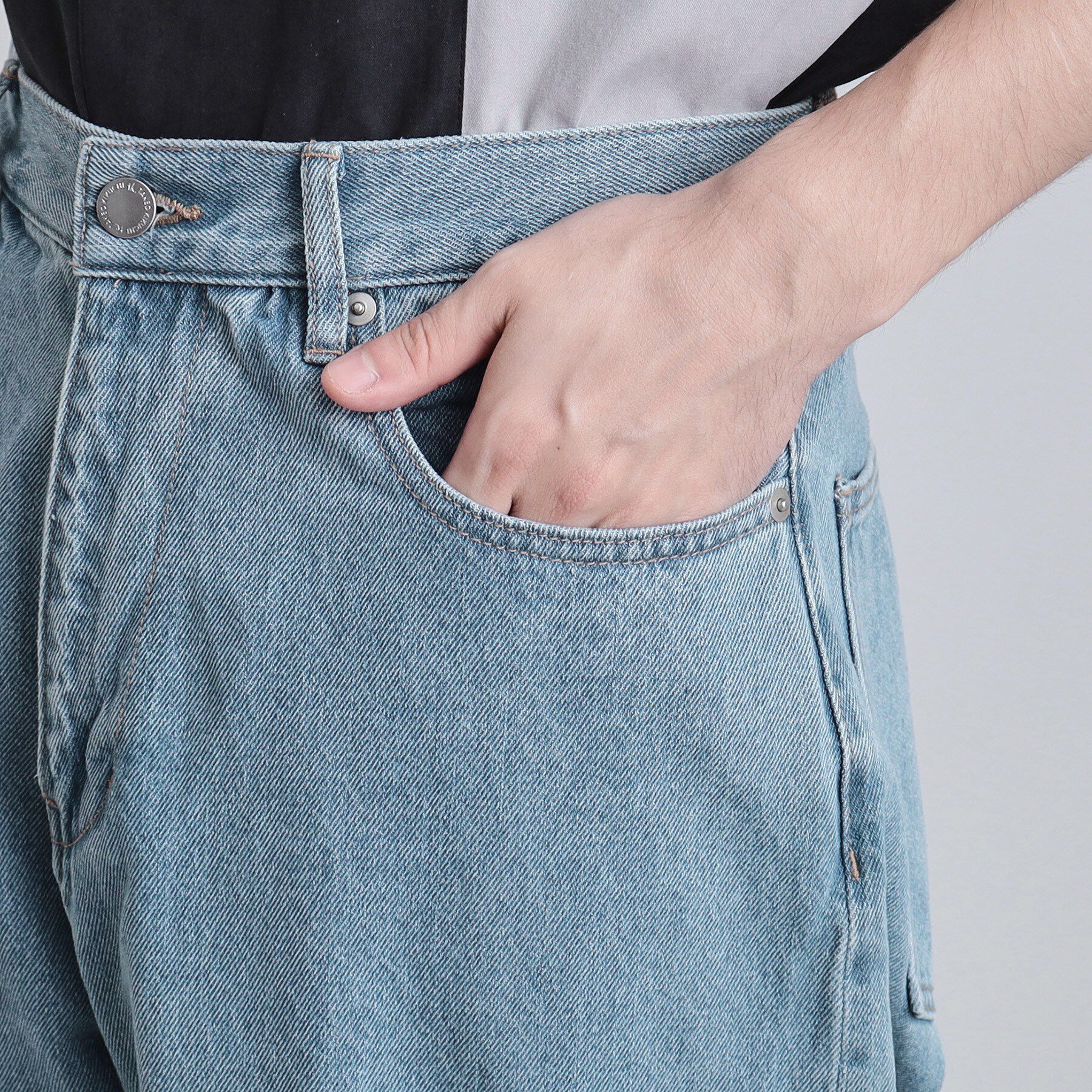 tk.TAKEO KIKUCHI「バギーデニムパンツ」|デニム|