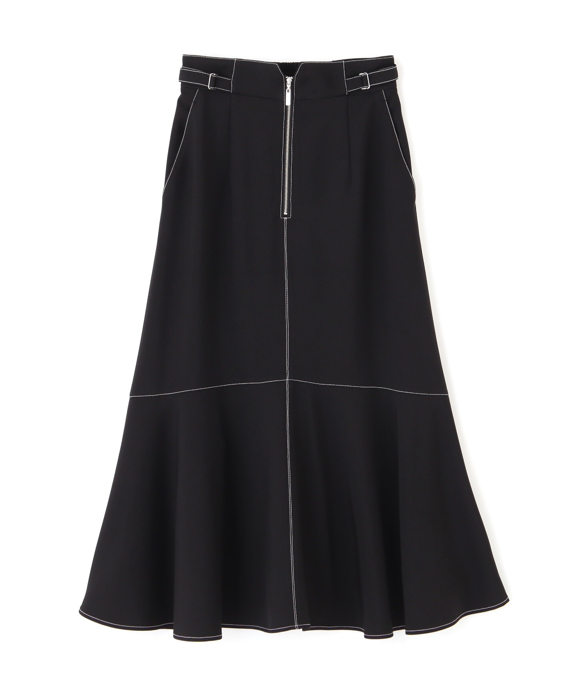  「フロントファスナーマーメイドスカート」|スカート|