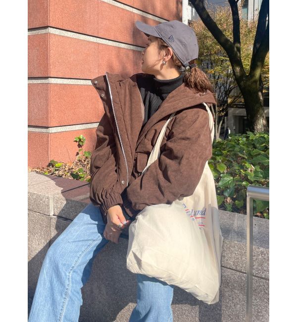 Ungrid「コーデュロイ中綿ブルゾン」|ブルゾン・スタジャン|ブラウン