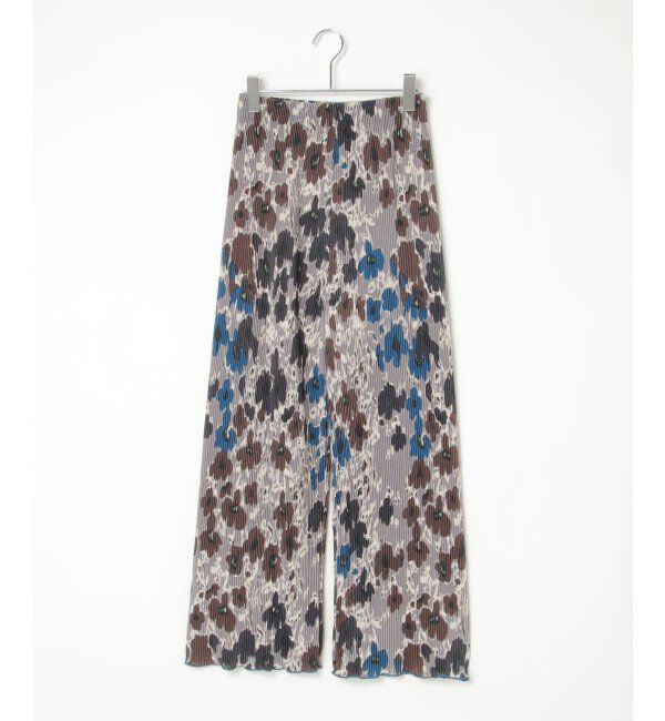 VENCE share style「オリエンタルプリントプリーツパンツ」|デニム|