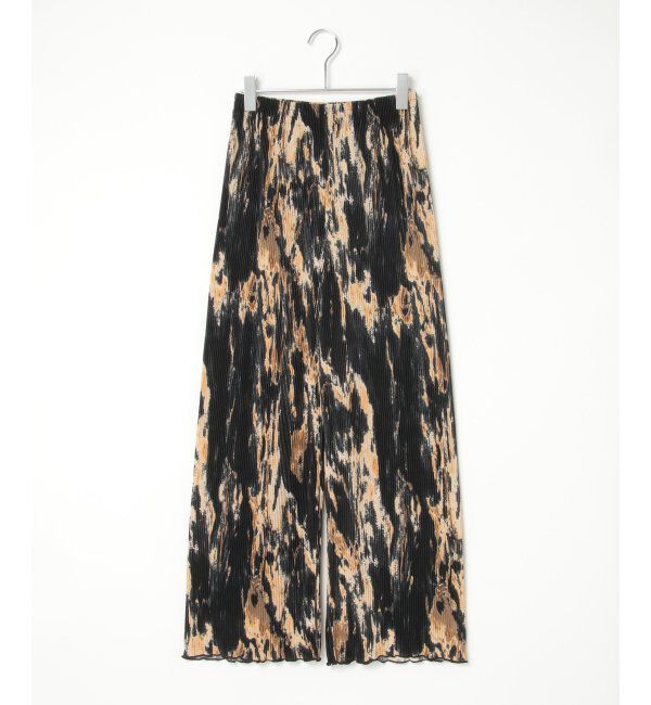 VENCE share style「オリエンタルプリントプリーツパンツ」|デニム|