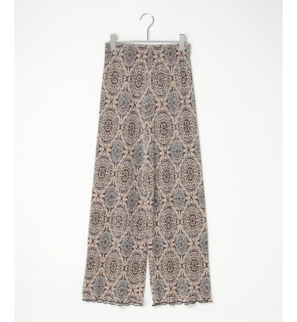 VENCE share style「オリエンタルプリントプリーツパンツ」|デニム|