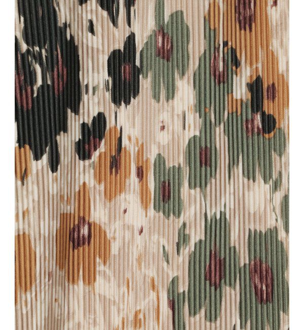 VENCE share style「オリエンタルプリントプリーツパンツ」|デニム|