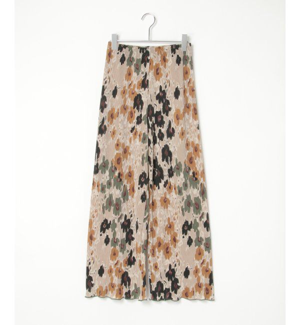 VENCE share style「オリエンタルプリントプリーツパンツ」|デニム|