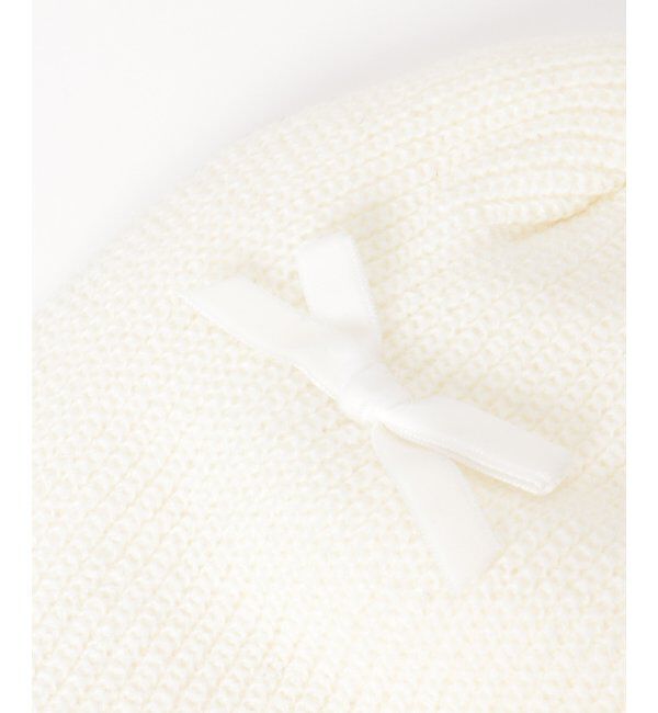 VENCE share style「ベロアリボンニット帽」|ニット帽|