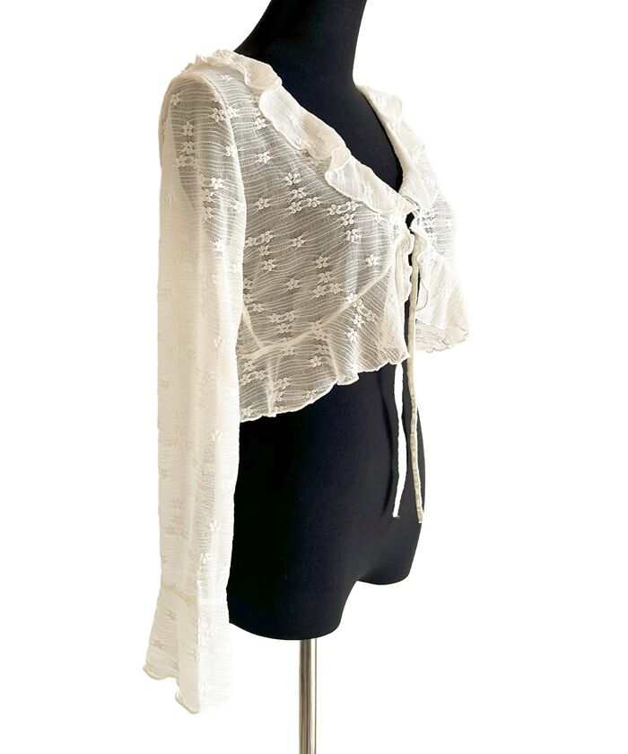 BACKYARD FAMILY「カーディガン レディース ショート丈 通販 シアーカーディガン ボレロ ショートカーディガン」|その他|