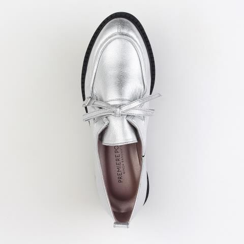 銀座かねまつ「AF255183METSLV 【本革】【PREMIERE PORTE】モックトゥシューズ」|モカシン|