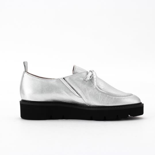 銀座かねまつ「AF255183METSLV 【本革】【PREMIERE PORTE】モックトゥシューズ」|モカシン|