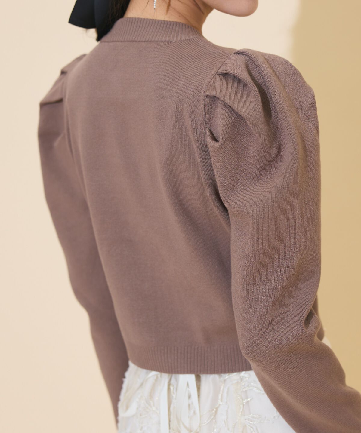 WILLSELECTION「タックスリーブニットカーディガン」|カーディガン|