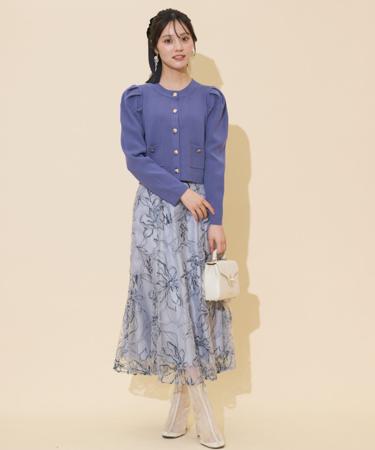 WILLSELECTION「タックスリーブニットカーディガン」|カーディガン|