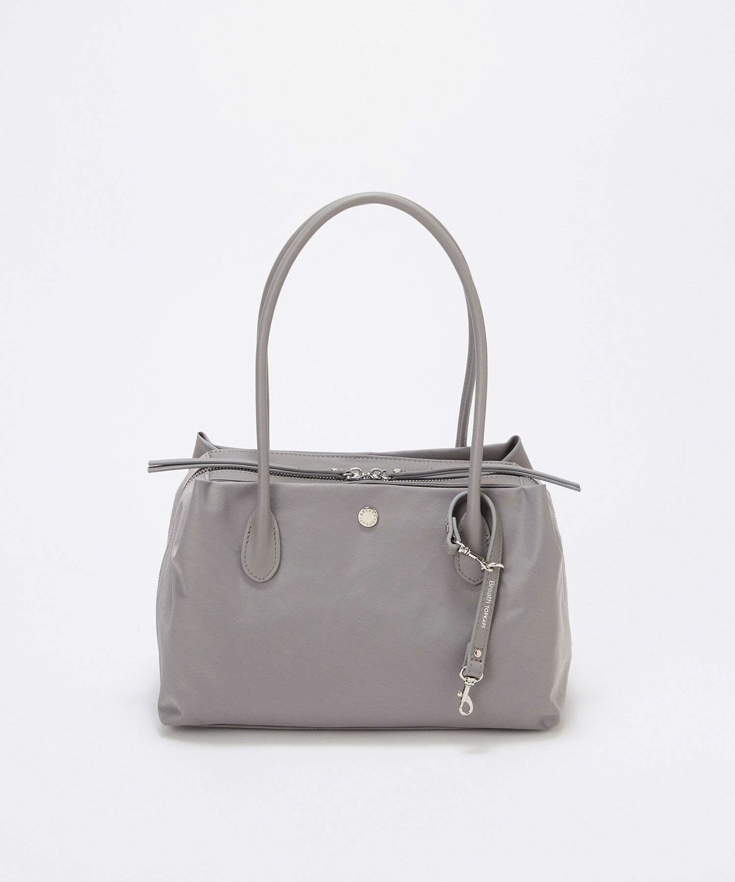 TOPKAPI BREATH「【Breath TOPKAPI】ALINE アライン ナイロン ボストン ミニ トートバッグ　軽量 / 肩掛け / 大容量 / 通勤」|ボストンバッグ|グレー