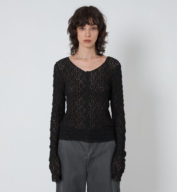 ASTRAET「＜ASTRAET＞レース カーディガン」|カーディガン|