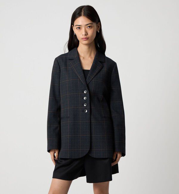 EMMEL REFINES「＜EMMEL REFINES＞EM グレンチェック テーラード ジャケット」|テーラードジャケット|