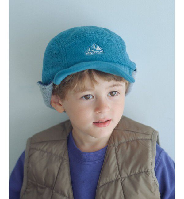 UNITED ARROWS green label relaxing「＜Marmot＞イヤーフラップキャップ / 帽子 / キッズ  」|キャップ・キャスケット|TURQUOISE