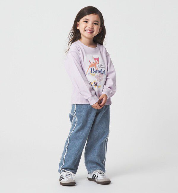 UNITED ARROWS green label relaxing「フリンジデザイン デニム パンツ / キッズ  100cm-160cm」|デニム|