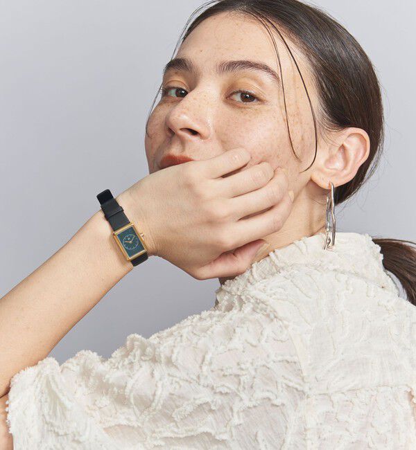 BEAUTY&YOUTH UNITED ARROWS「【別注】＜MAVEN WATCHES＞スクエア 18mmフェイス ウォッチ/腕時計」|クロック・置時計|BLACK
