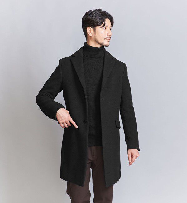 BEAUTY&YOUTH UNITED ARROWS「【WEB限定 WARDROBE SMART】PE メルトン チェスターコート」|チェスターコート|