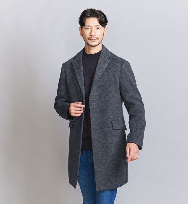 BEAUTY&YOUTH UNITED ARROWS「【WEB限定 WARDROBE SMART】PE メルトン チェスターコート」|チェスターコート|