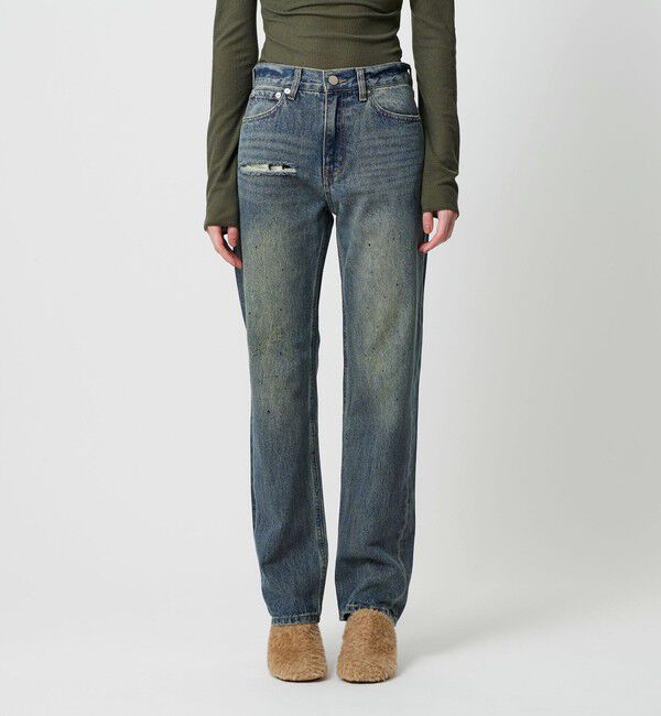 ATTISESSION「＜ATTISESSION＞スリム ストレート デニム パンツ」|デニム|